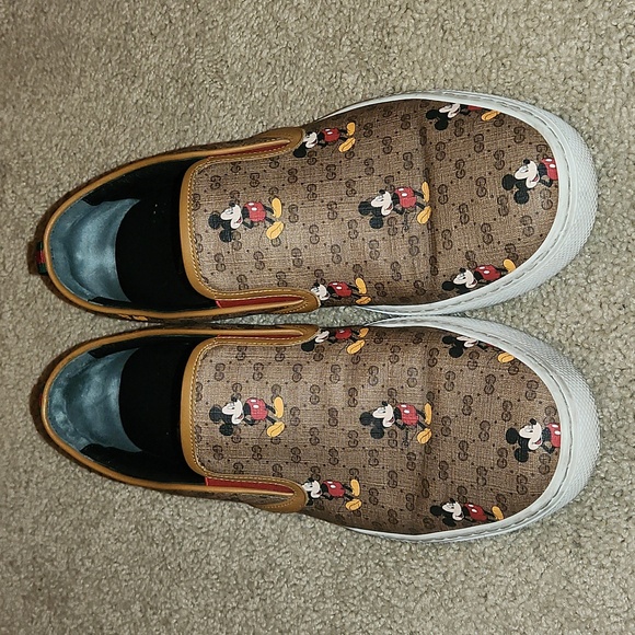 Gucci Mickey Mouse Slip Ons - Picture 5 of 7